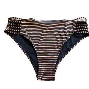 Black and Gold Bikini Bottom